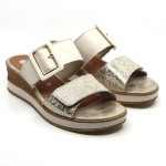 Remonte slipper beige leder D6463